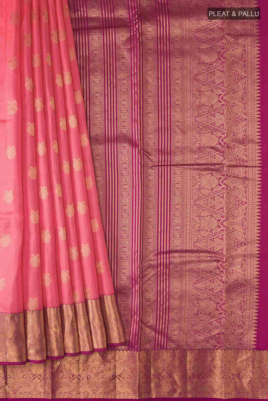 pleats pallu