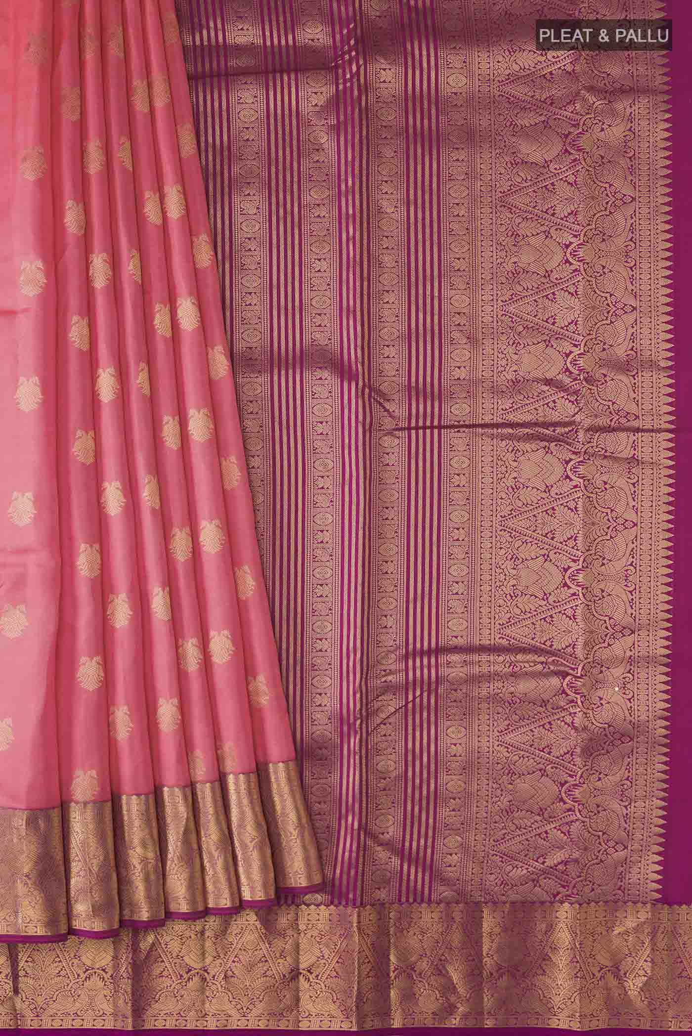 pleats pallu