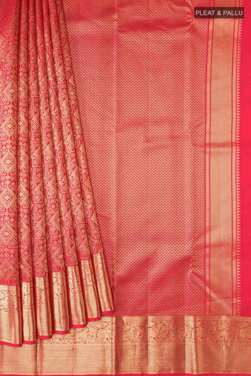 pleats pallu