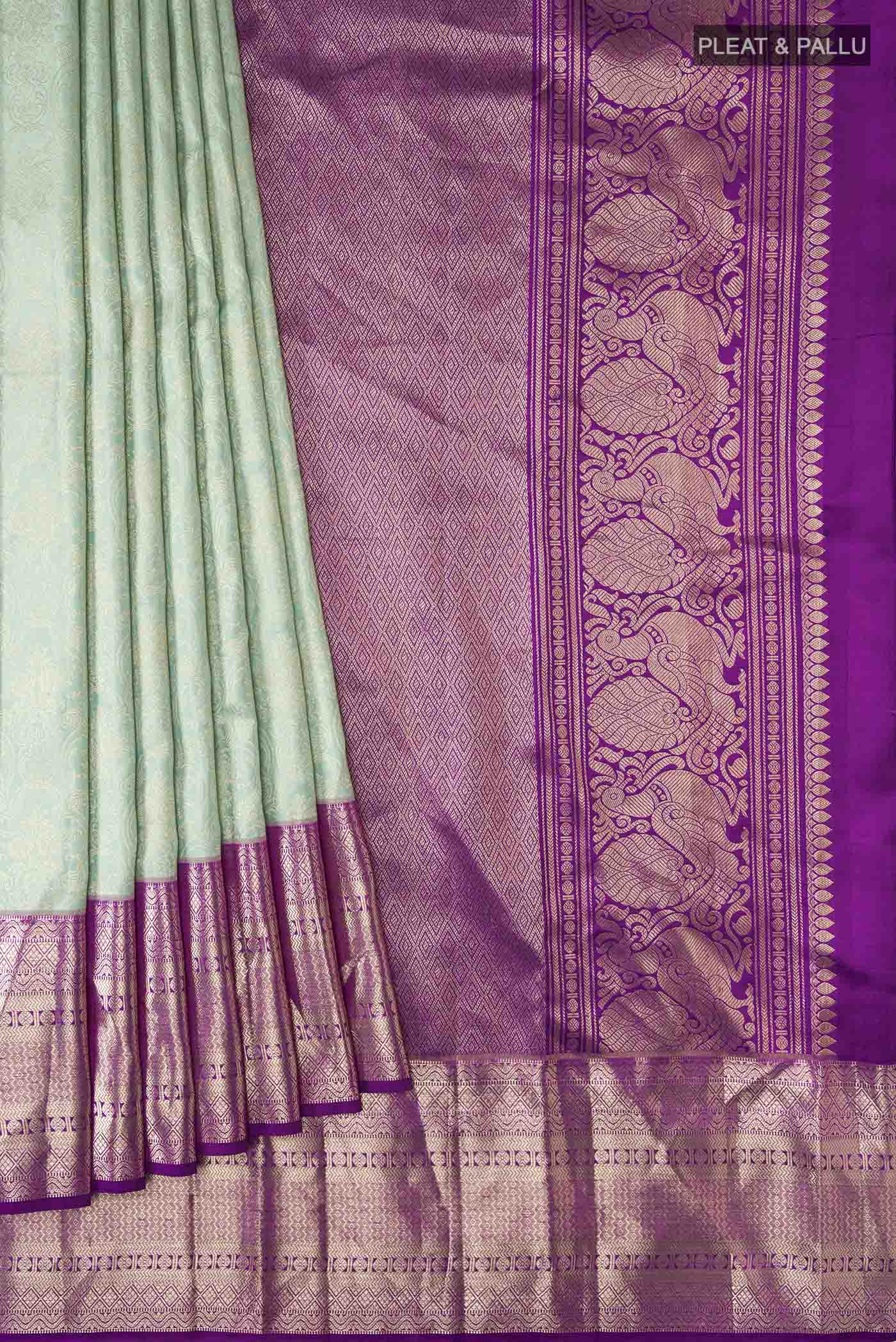 pleats pallu