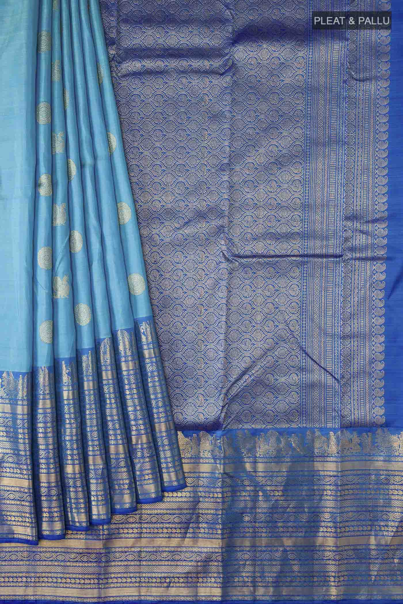 pleats pallu