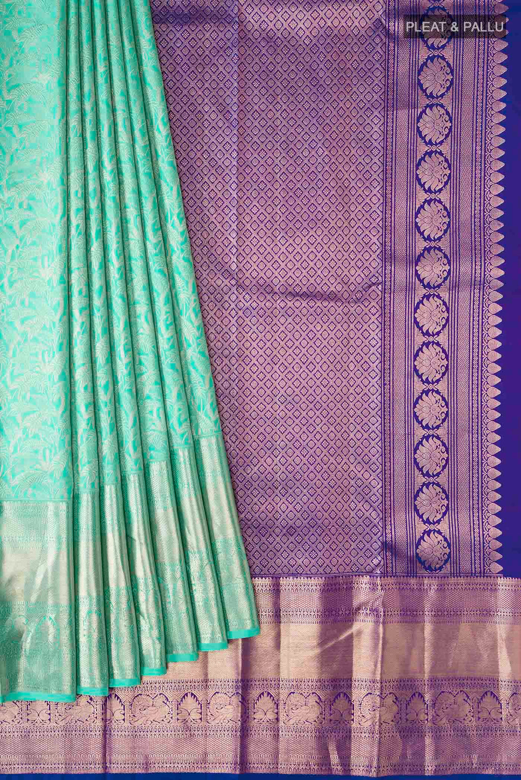 pleats pallu