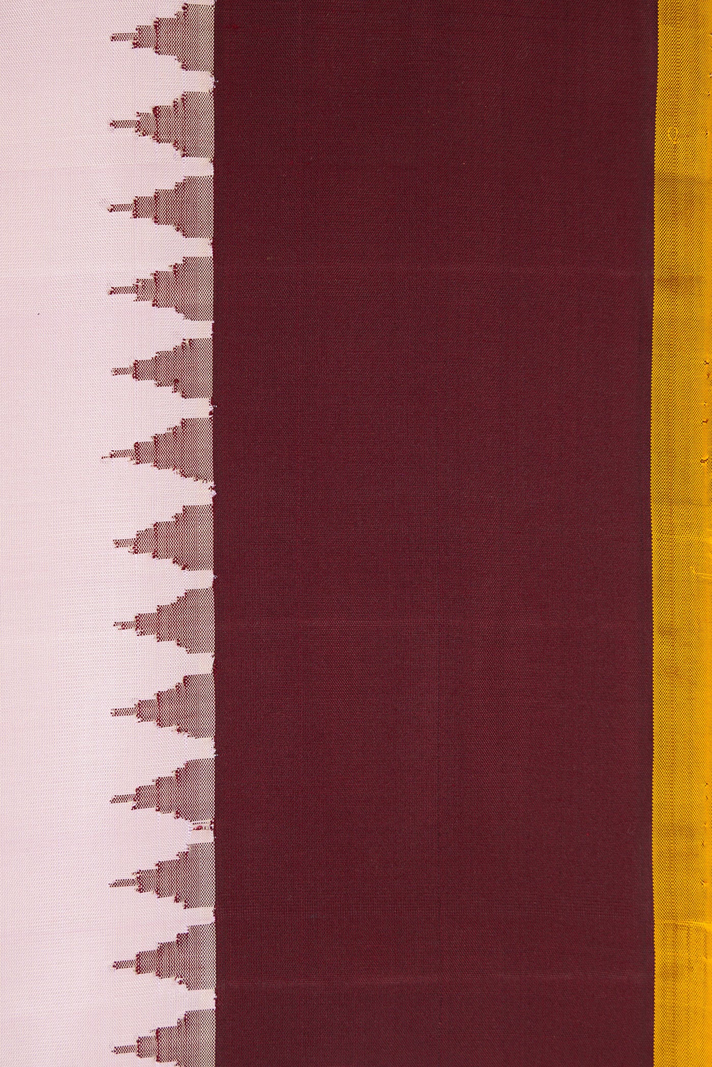 Border image of Lilac Dual Tone Gadwal Silk Saree with Plain Body and Zari Border. 