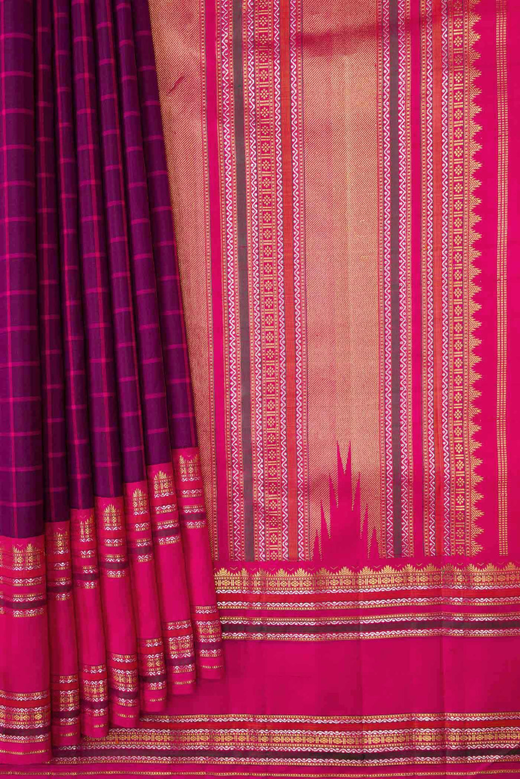 pleats pallu