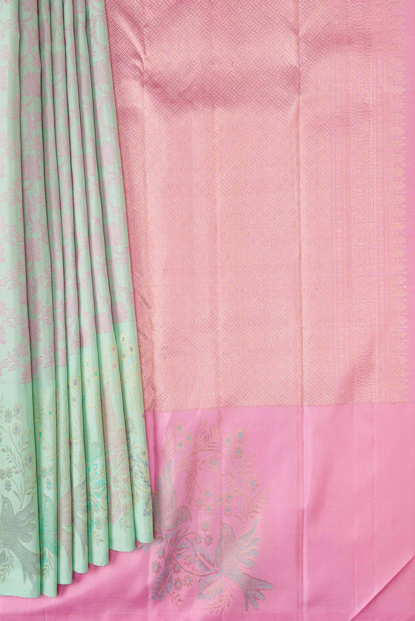 pleats pallu