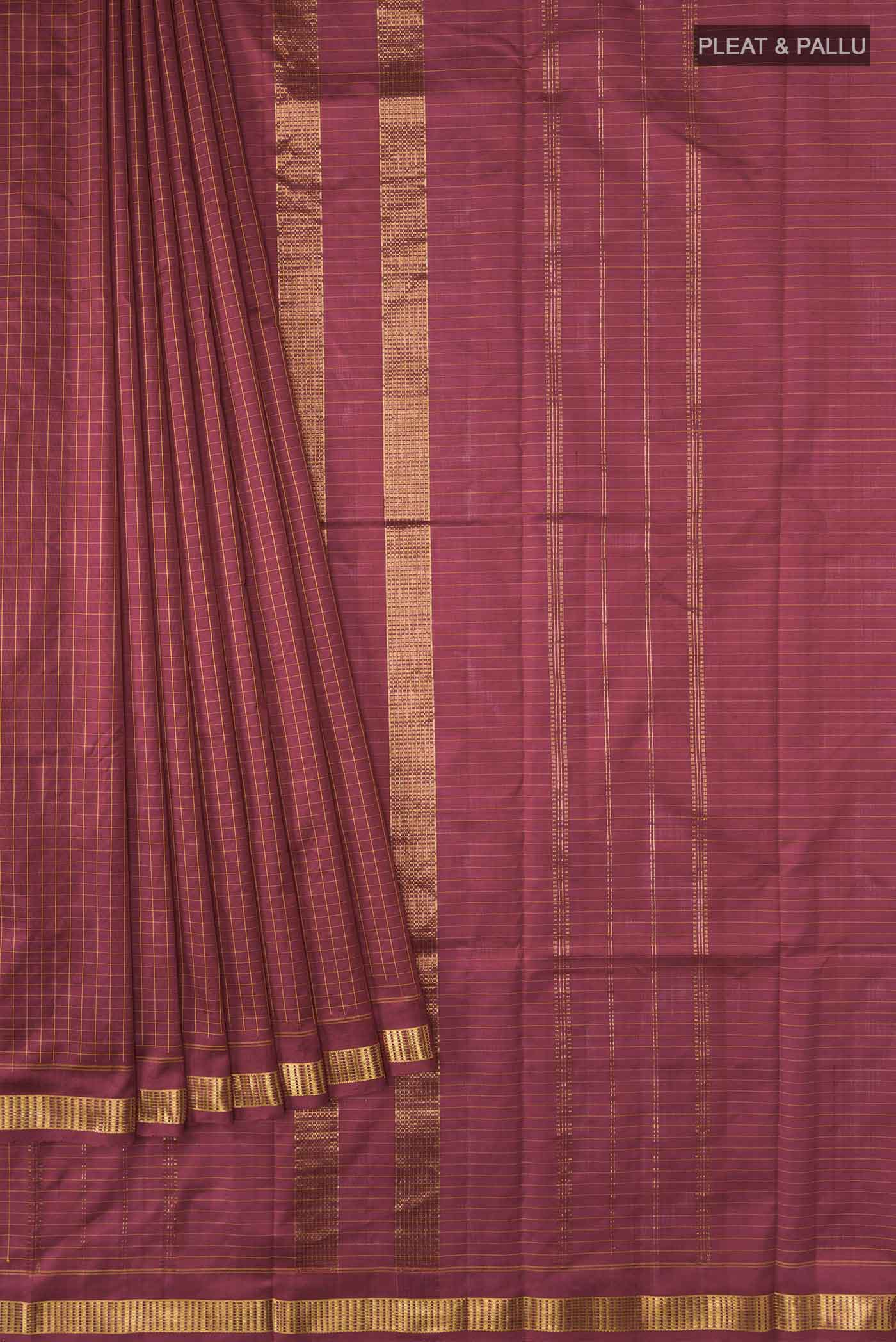 pleats pallu