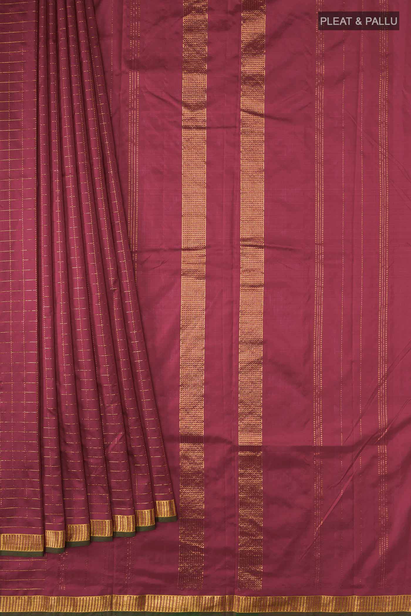 pleats pallu