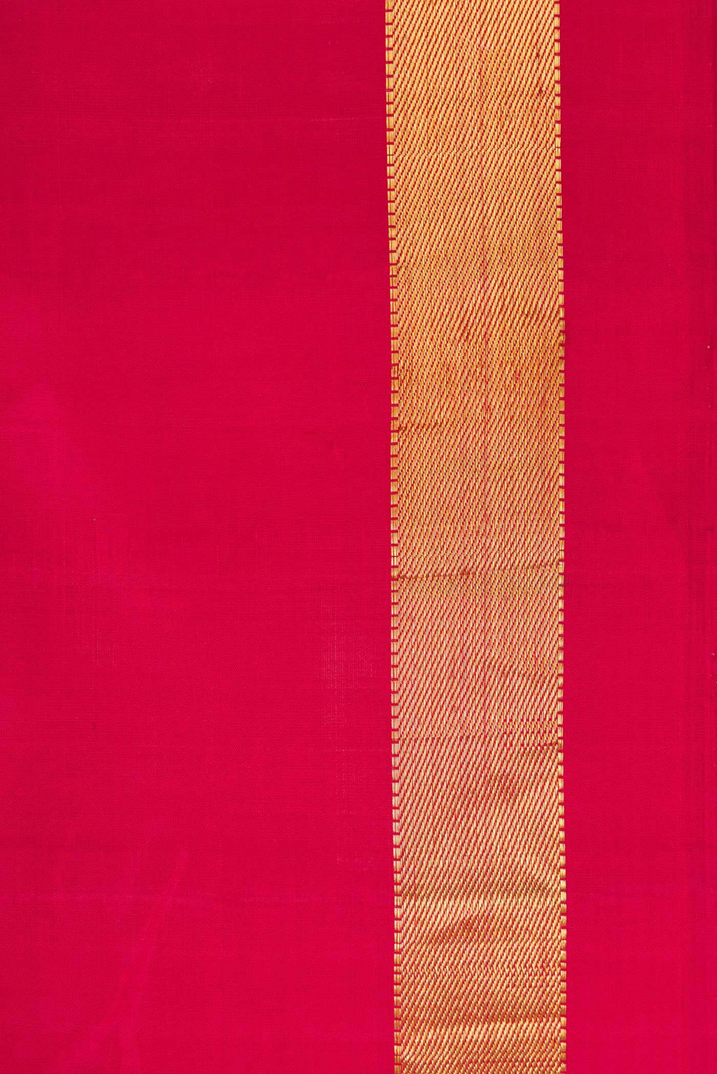 Border image of Maroon Dual Tone Kanjivaram Silk Saree with Plain Body and Zari Border. 