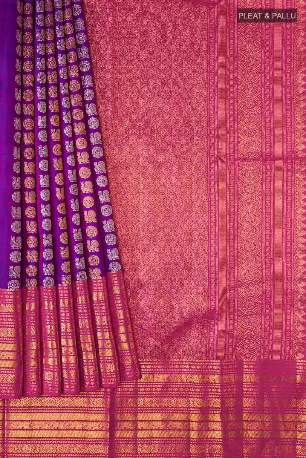 pleats pallu