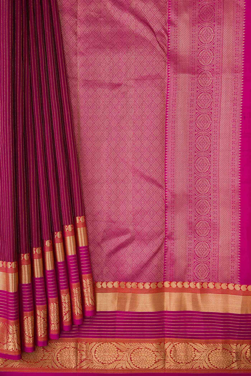 pleats pallu