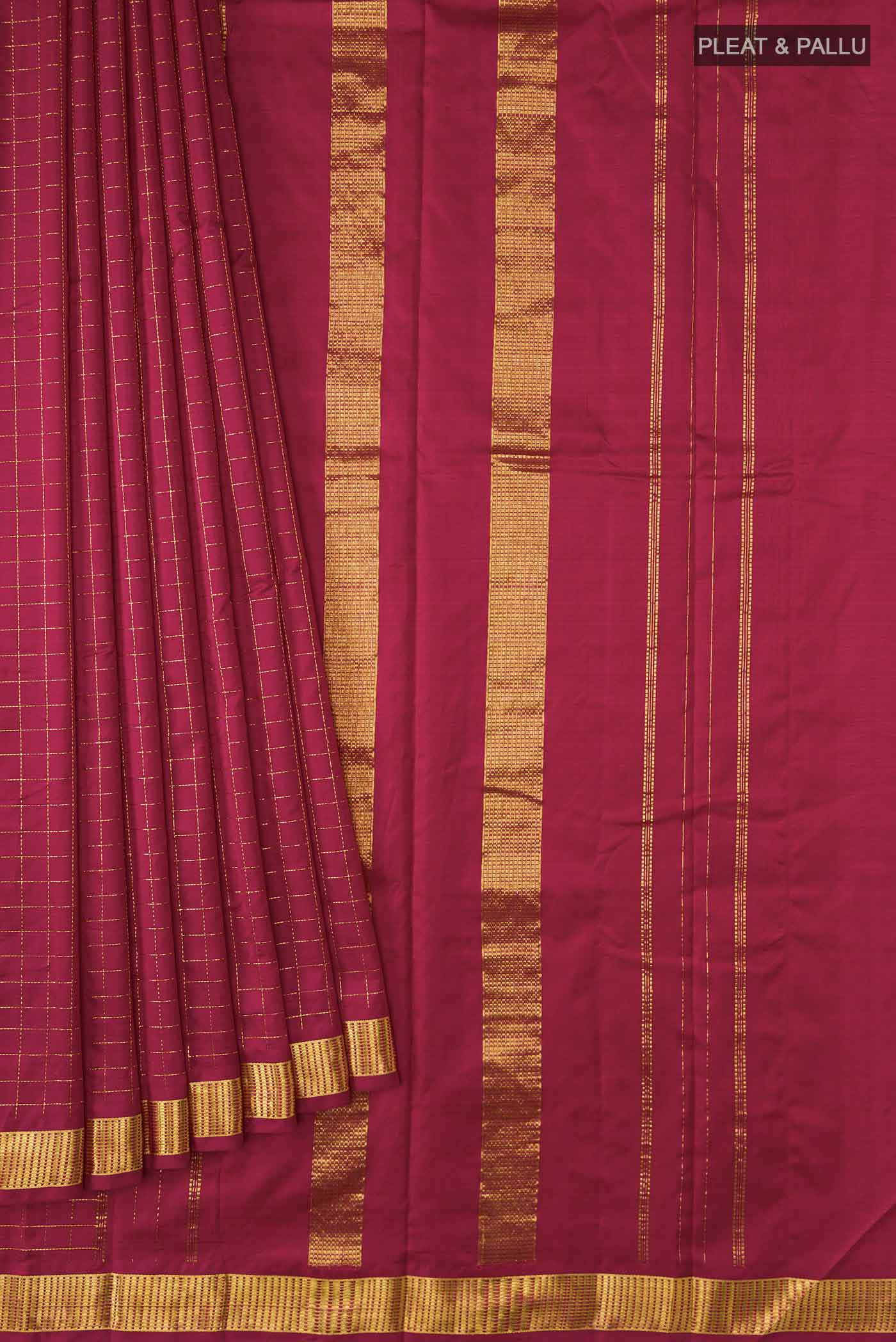 pleats pallu