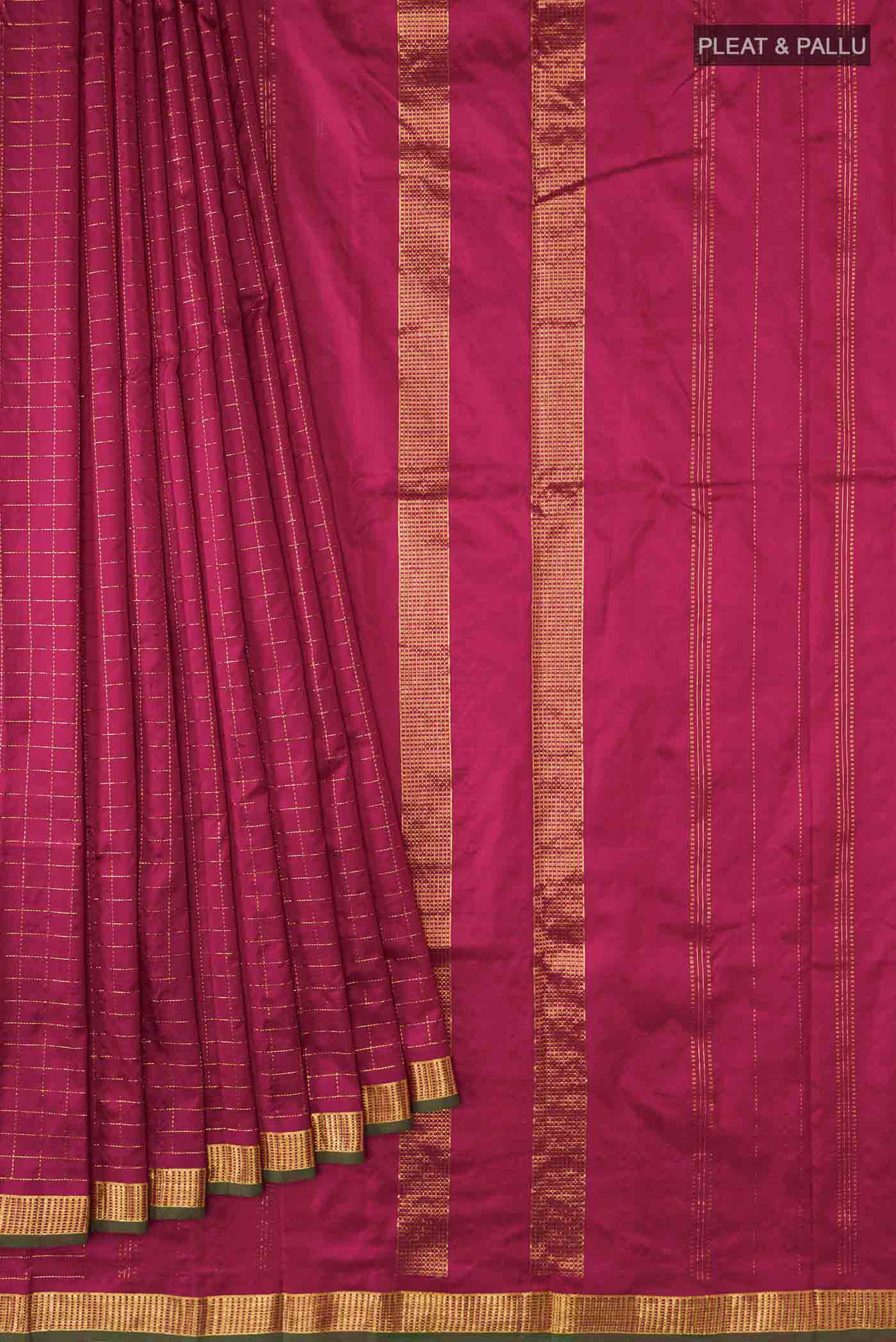 pleats pallu