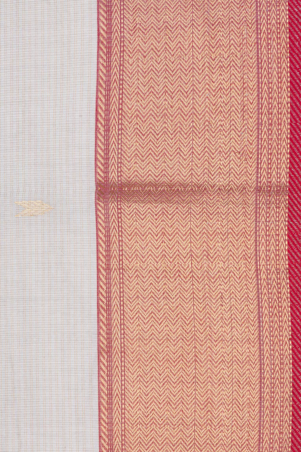 Border image of Beige Dual Tone Kota Silk Saree with Zari Butta on the body and Zari Border. 