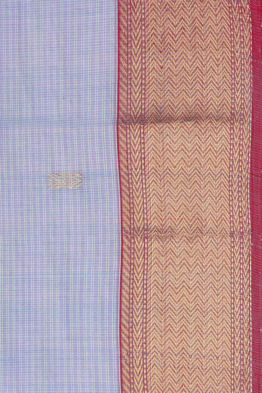 Border image of Purple Dual Tone Kota Silk Saree with Zari Butta on the body and Zari Border. 
