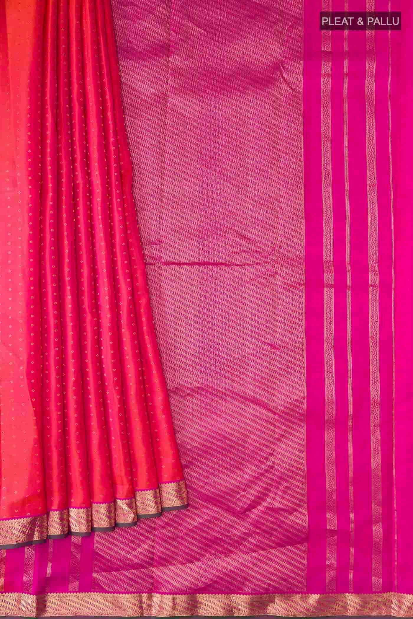 pleats pallu