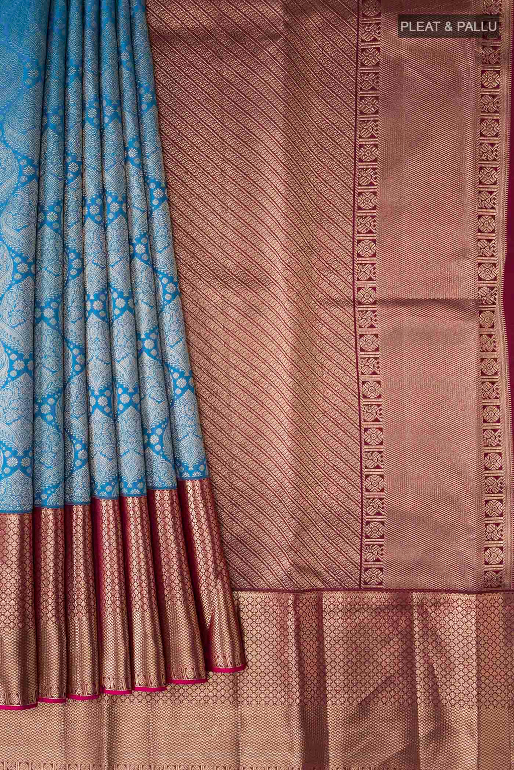 pleats pallu