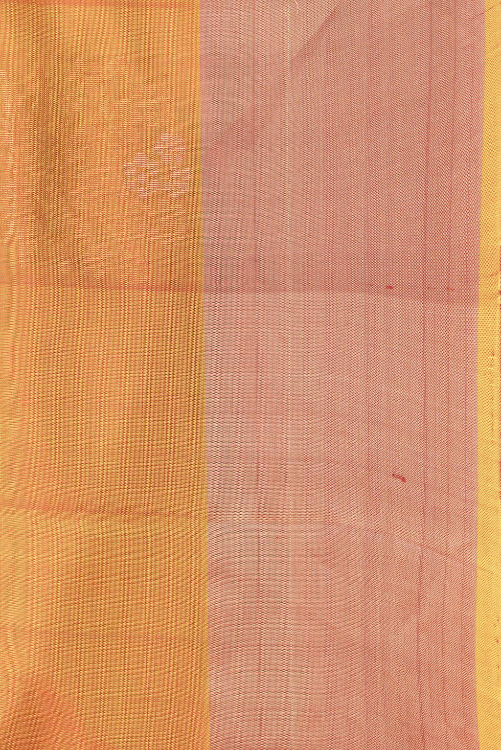 Border image of Mustard Dual Tone Soft Silk Saree with Zari Butta on the body and Zari Border. 