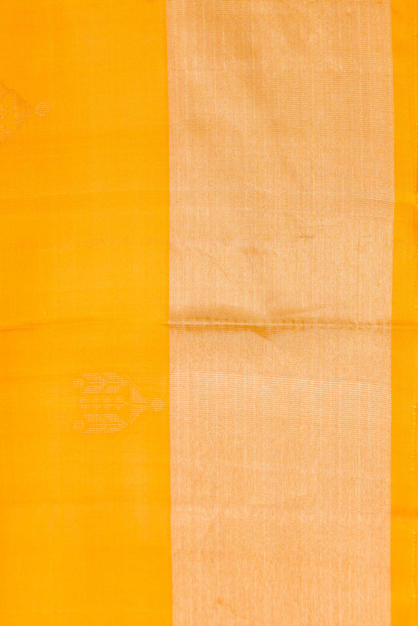 Border image of Mustard Dual Tone Soft Silk Saree with Zari Butta on the body and Zari Border