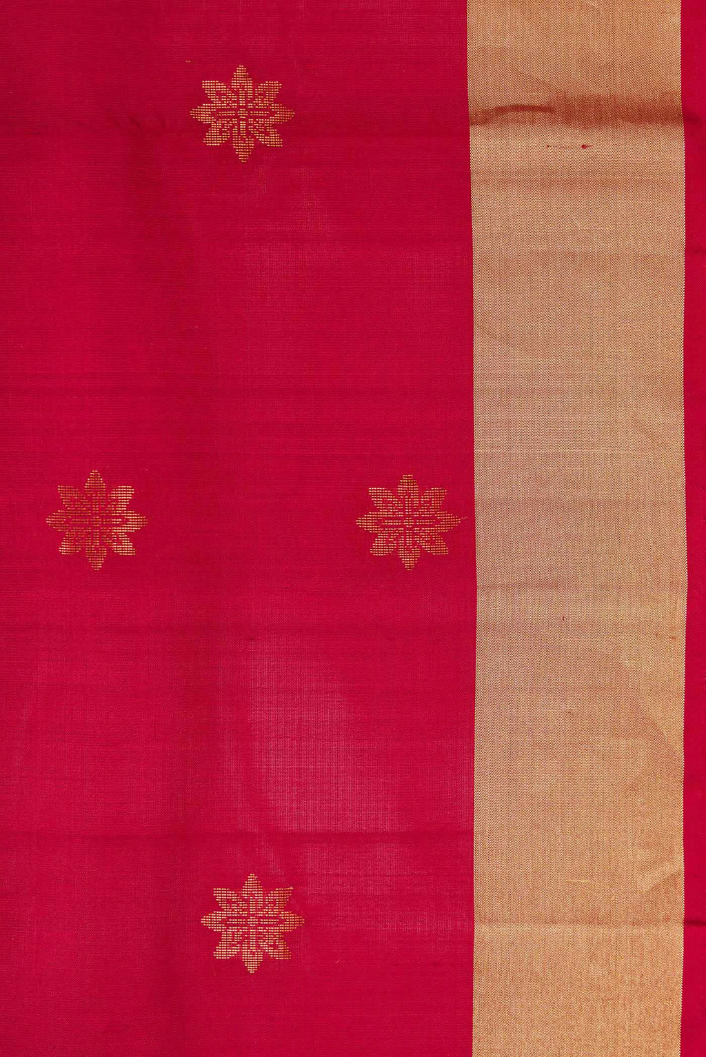 Border image of Maroon Dual Tone Soft Silk Saree with Zari Butta on the body and Zari Border. 