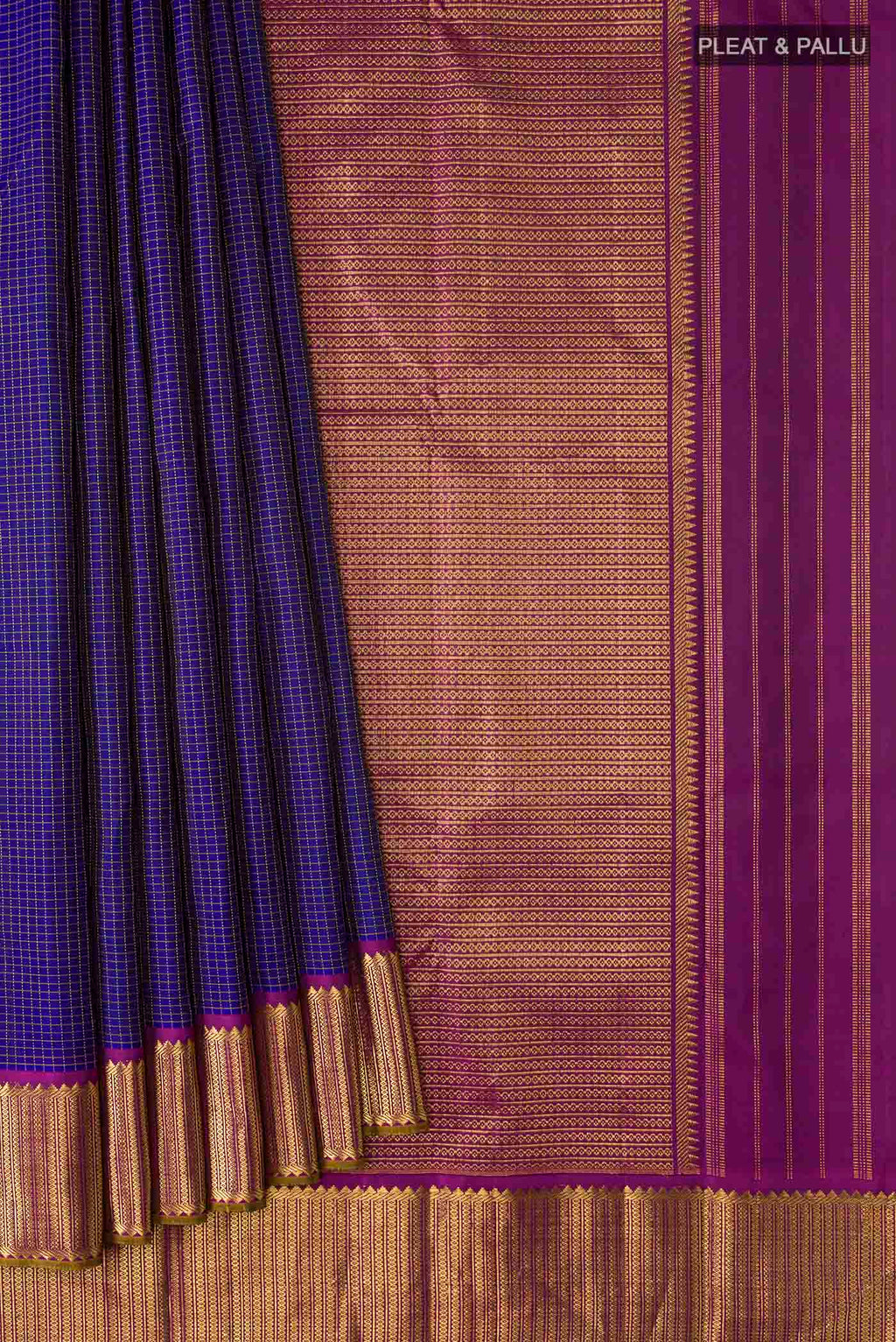 pleats pallu