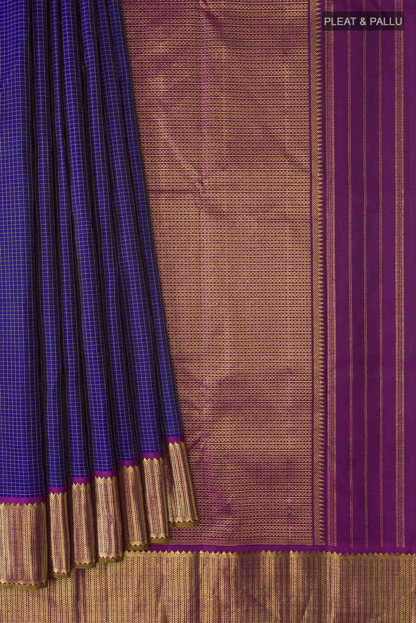 pleats pallu