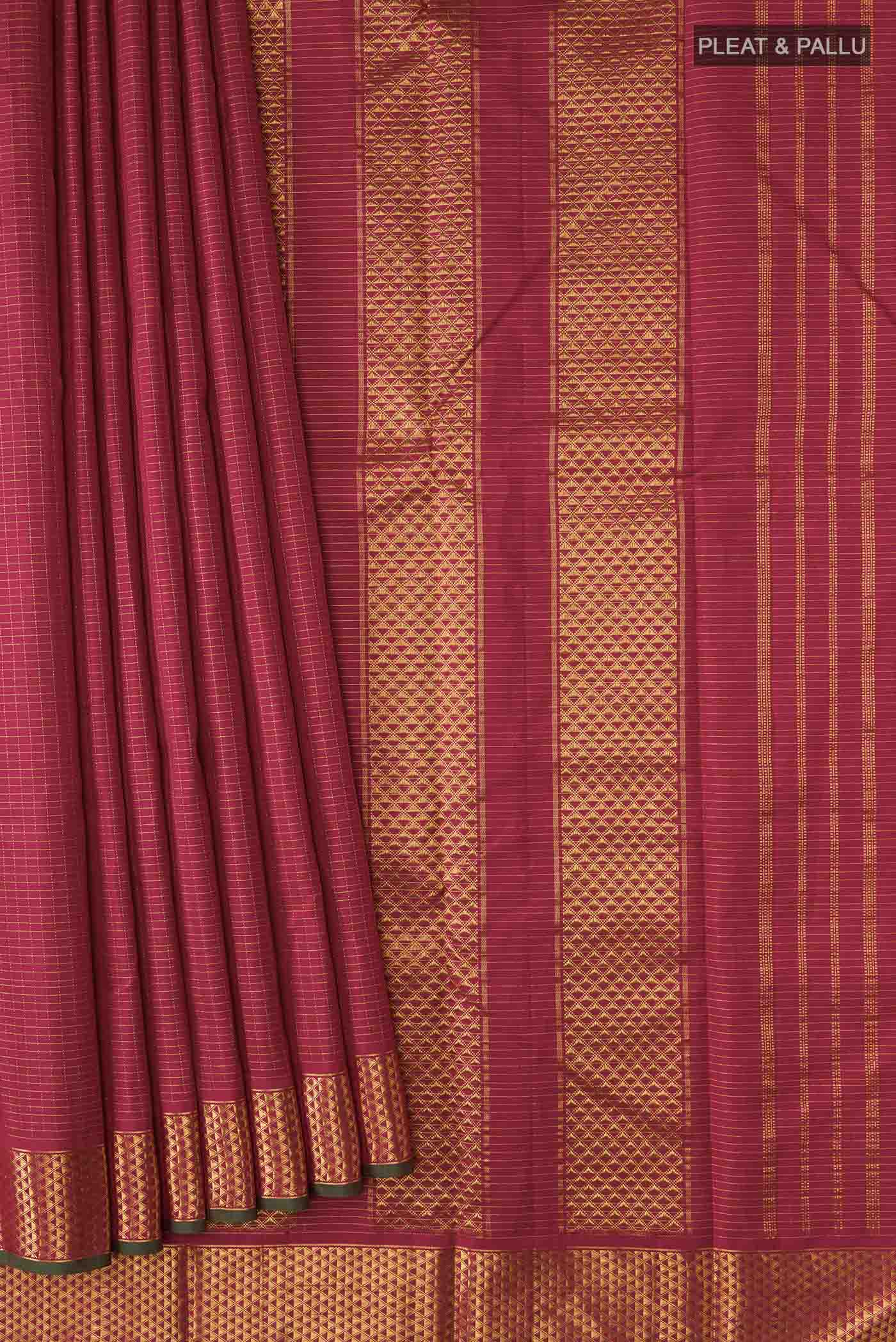 pleats pallu
