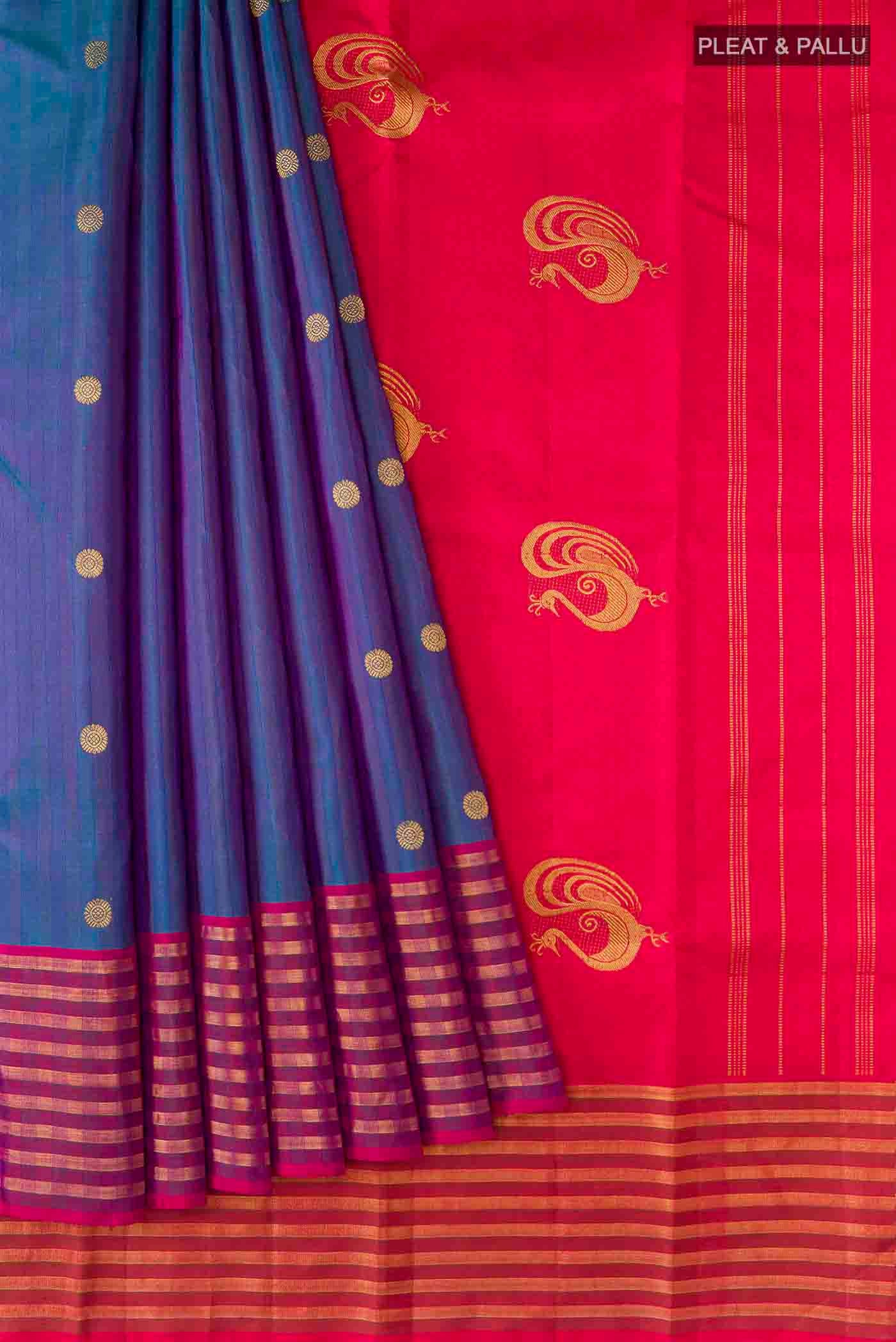 pleats pallu