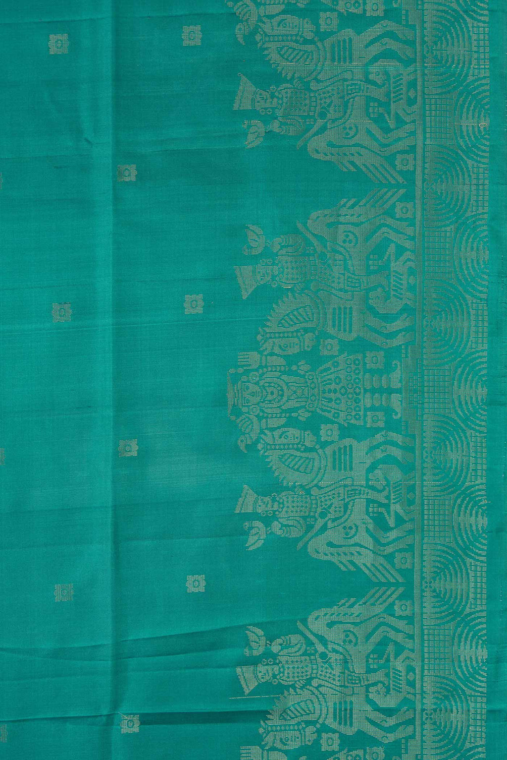 Border image of Davys Grey Dual Tone Soft Silk Saree with Zari Butta on the body and Fancy Border. 