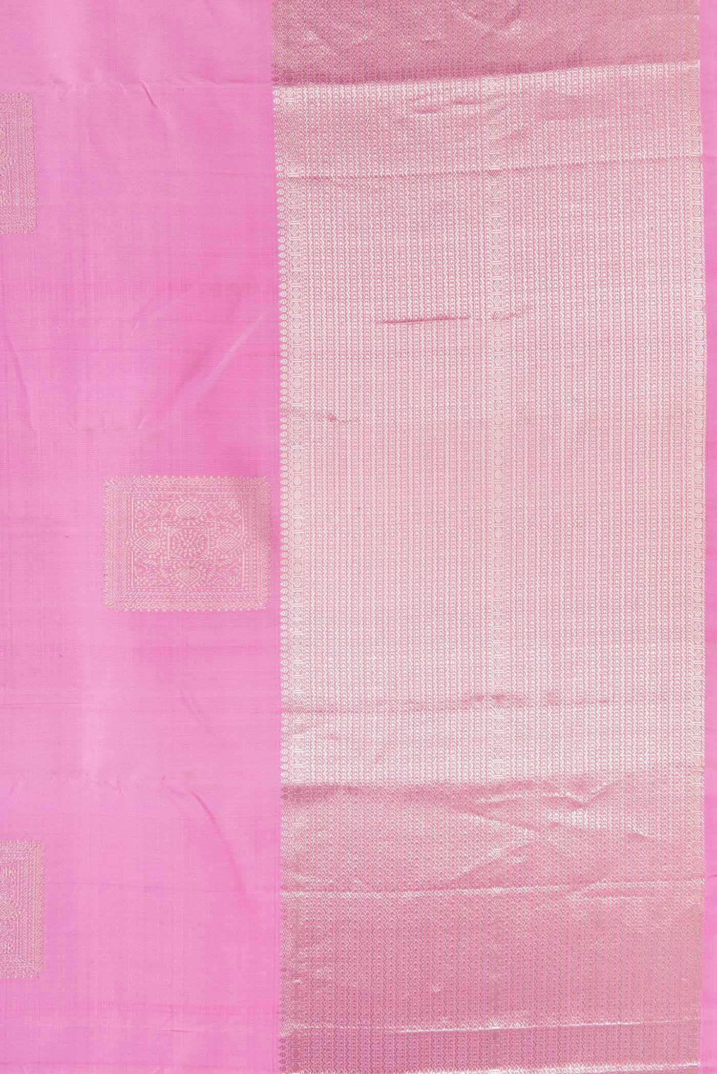 Border image of Pink Dual Tone Kanjivaram Silk Saree with Zari Butta on the body and Fancy Border. 
