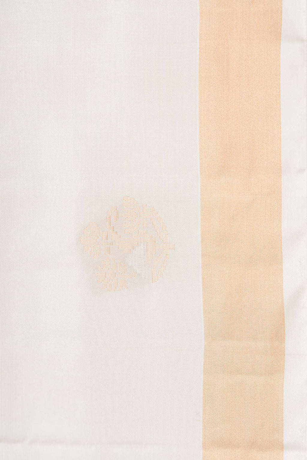 Border image of Off White Dual Tone Soft Silk Saree with Zari Butta on the body and Zari Border