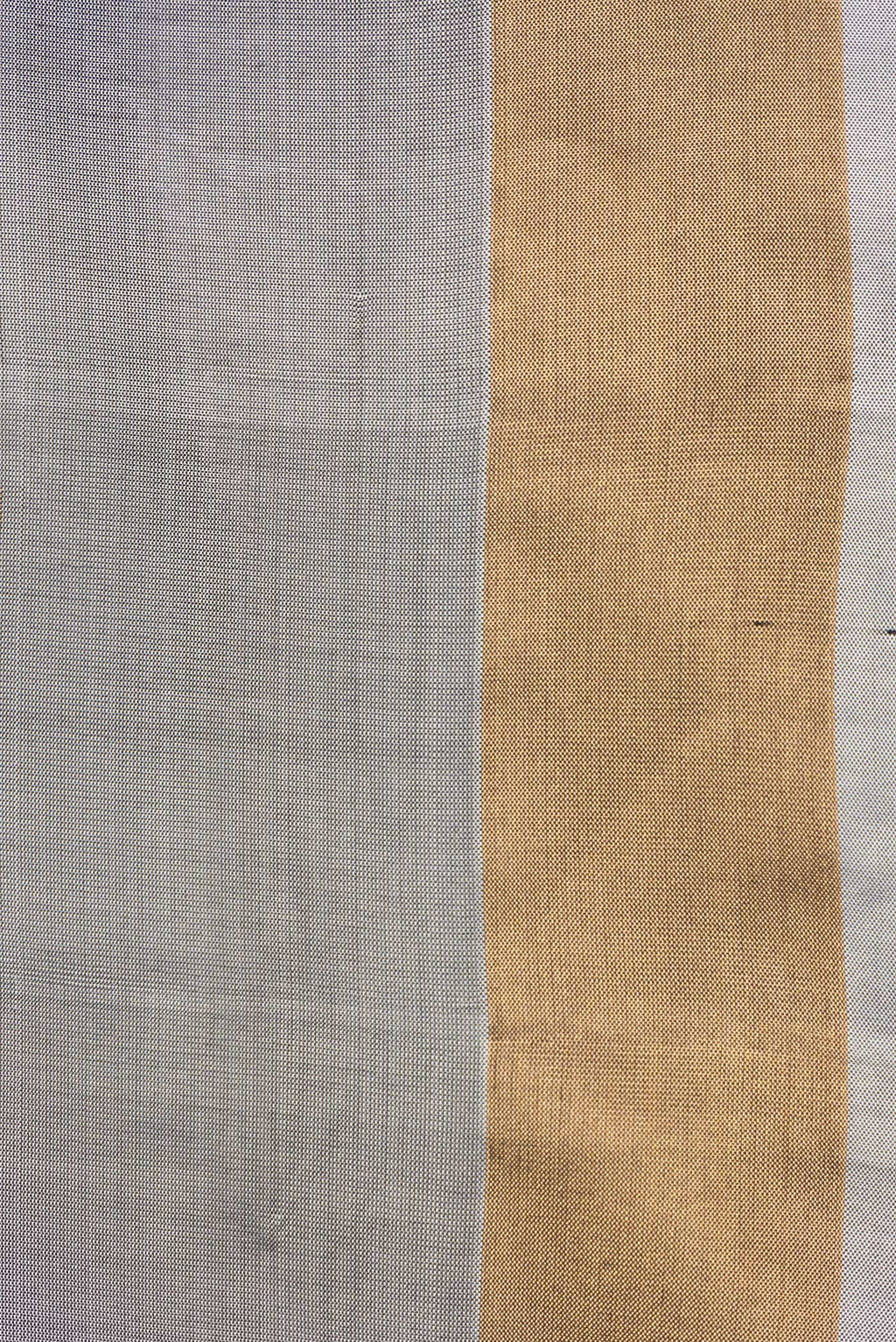 Border image of Grey Dual Tone Soft Silk Saree with Zari Butta on the body and Zari Border. 