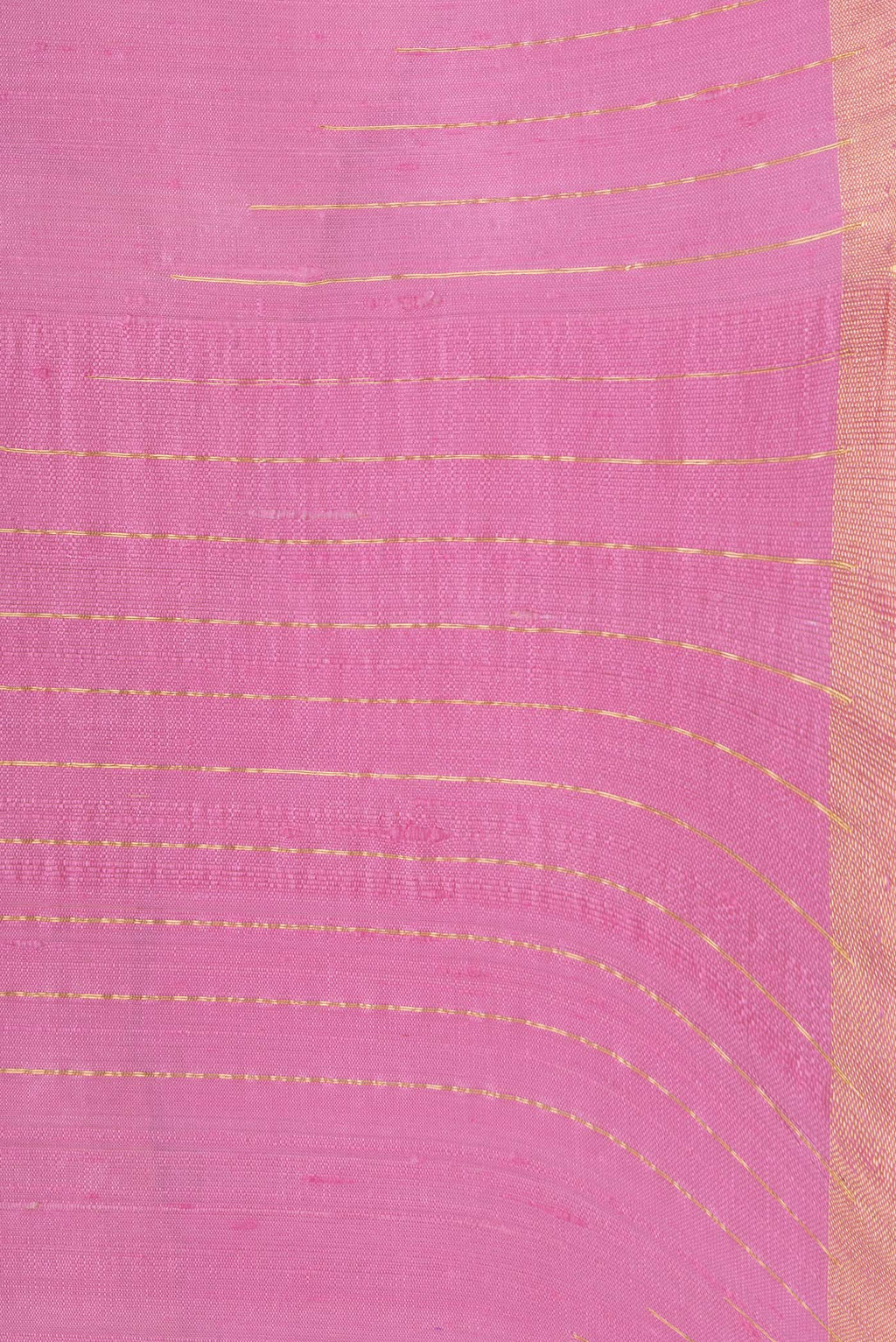Border image of Pink Dual Tone Raw Silk Saree with Plain Body and Fancy Border. 