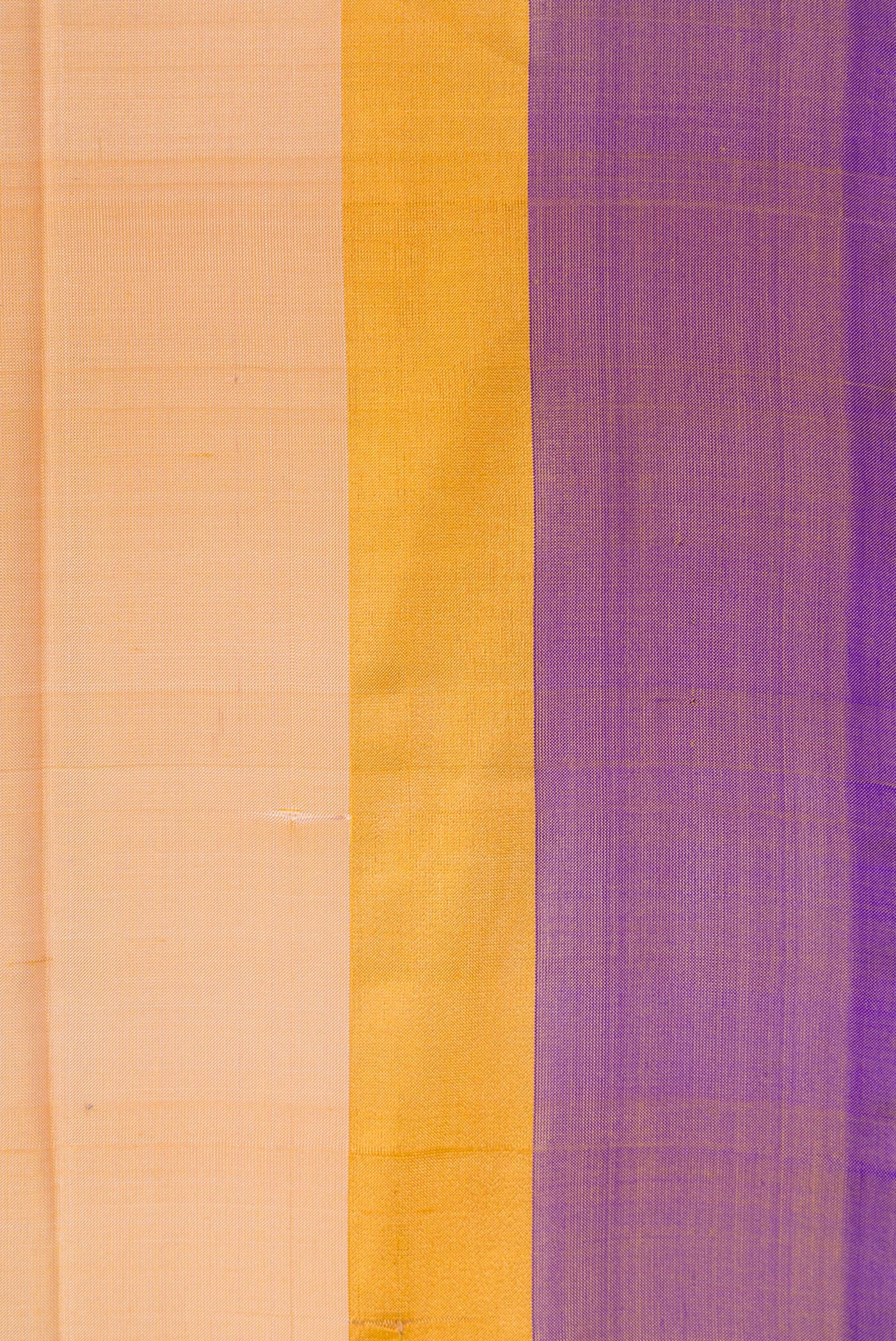 Border image of Sandal Dual Tone Uppada Silk Saree with Plain Body and Zari Border. 