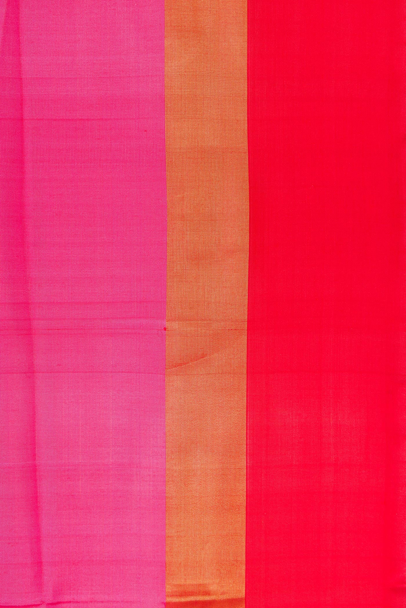 Border image of Pink Dual Tone Uppada Silk Saree with Plain Body and Zari Border. 