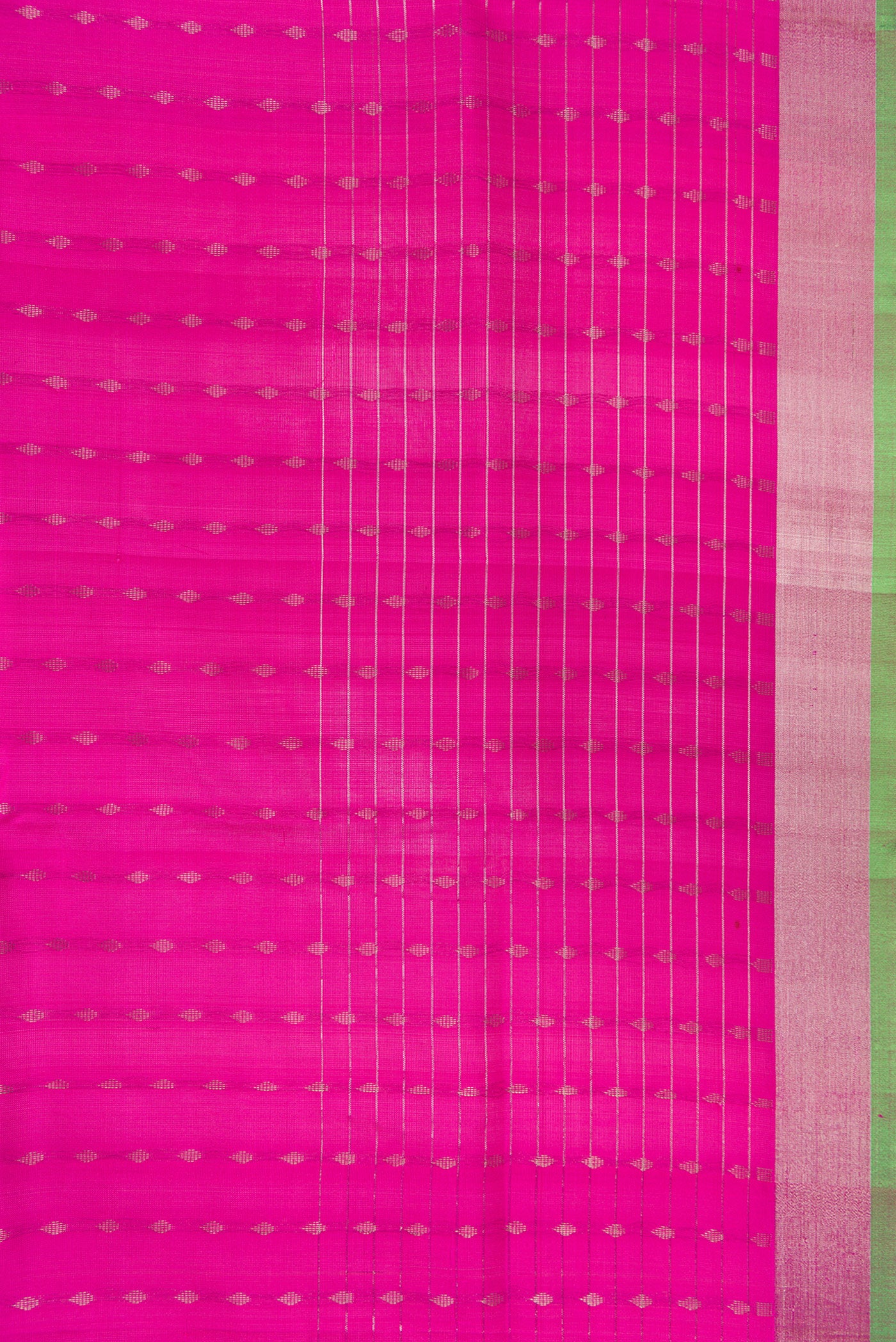 Border image of Dark Pink Dual Tone Uppada Silk Saree with Zari Butta on the body and Zari Border. 