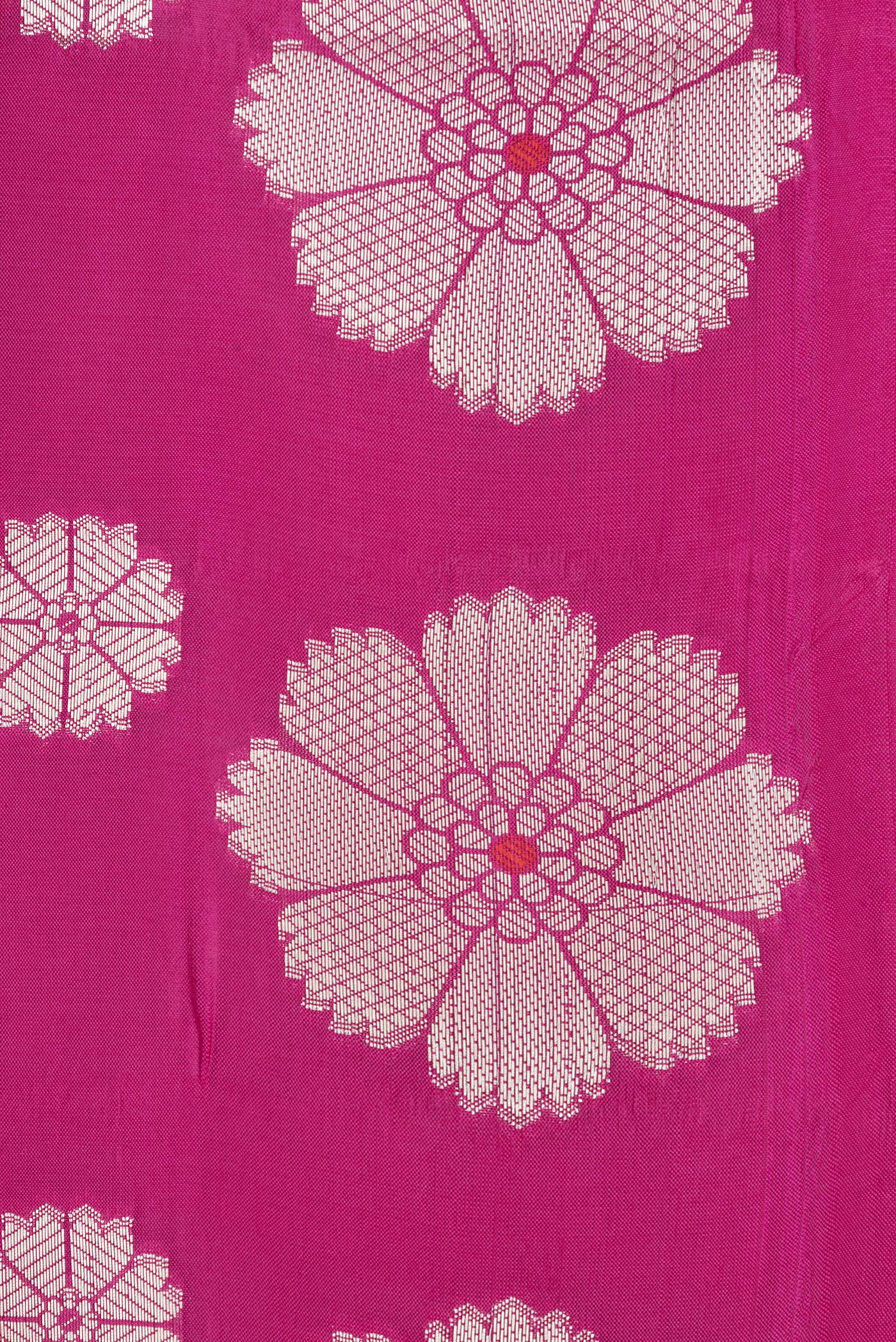 Border image of Pink Dual Tone Tussar Silk Saree with Zari Butta on the body and Zari Border. 