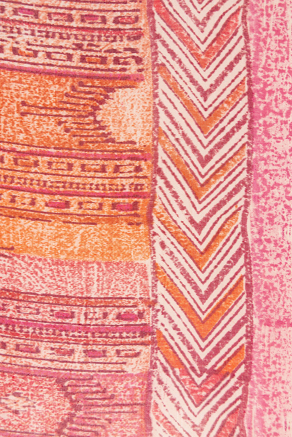 Border image of Coral Dual Tone Tussar Silk Saree with Printed design on the body and Printed Border. 