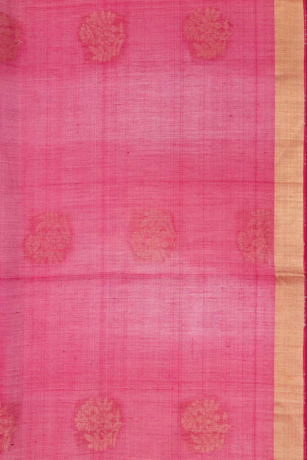 Border image of Maroon Dual Tone Silk Cotton Saree with Zari Butta on the body and Zari Border. 