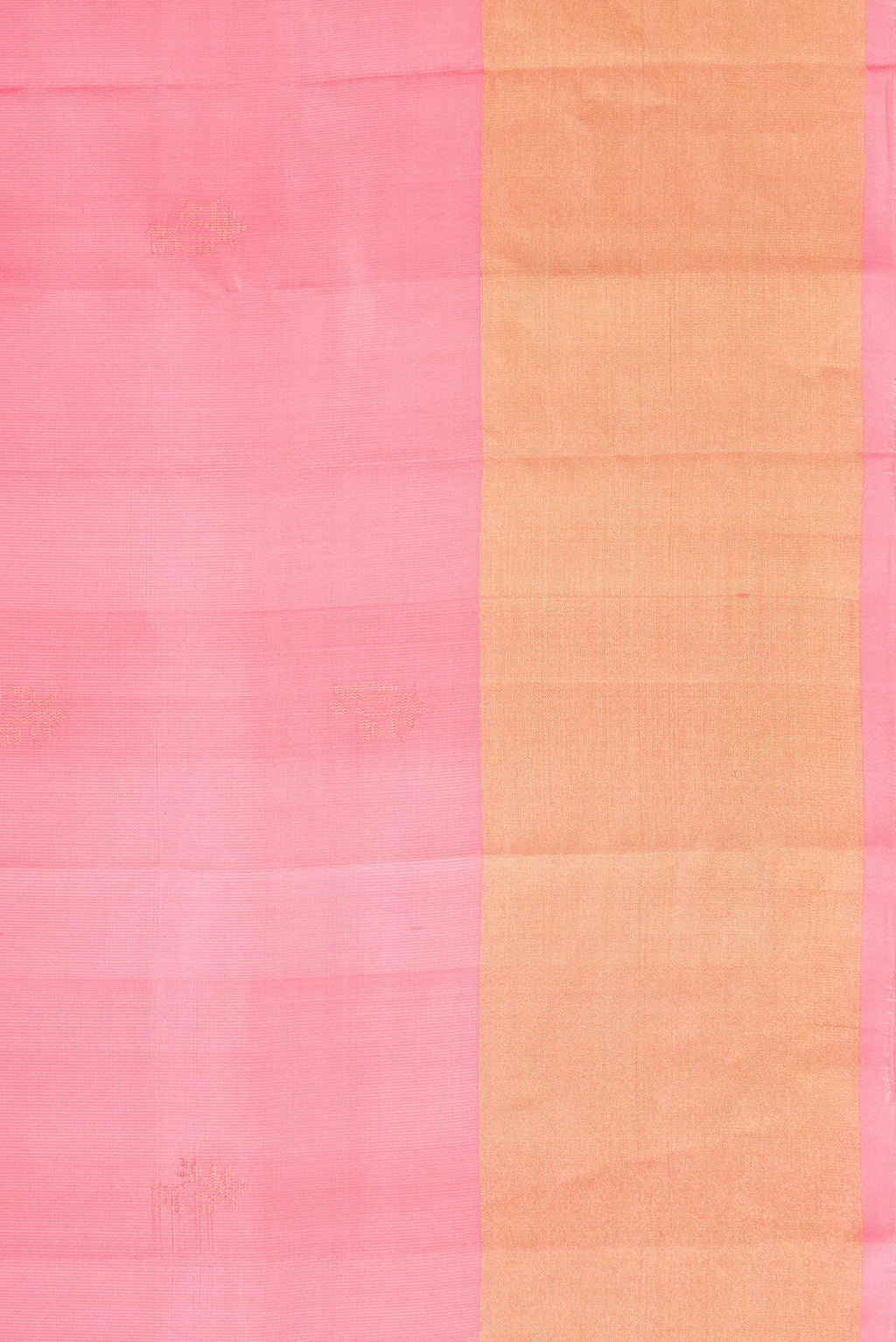 Border image of Pink Dual Tone Soft Silk Saree with Zari Butta on the body and Zari Border. 
