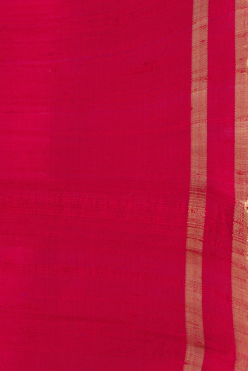 Border image of Pink Dual Tone Raw Silk Saree with Plain Body and Zari Border. 