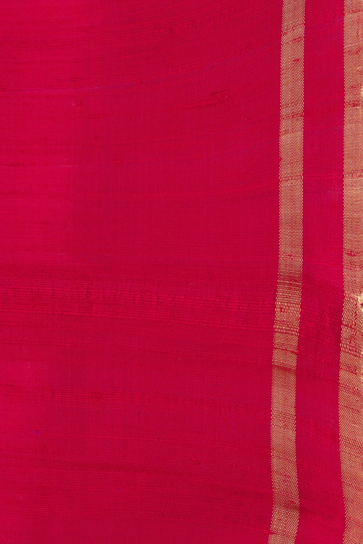 Border image of Pink Dual Tone Raw Silk Saree with Plain Body and Zari Border. 