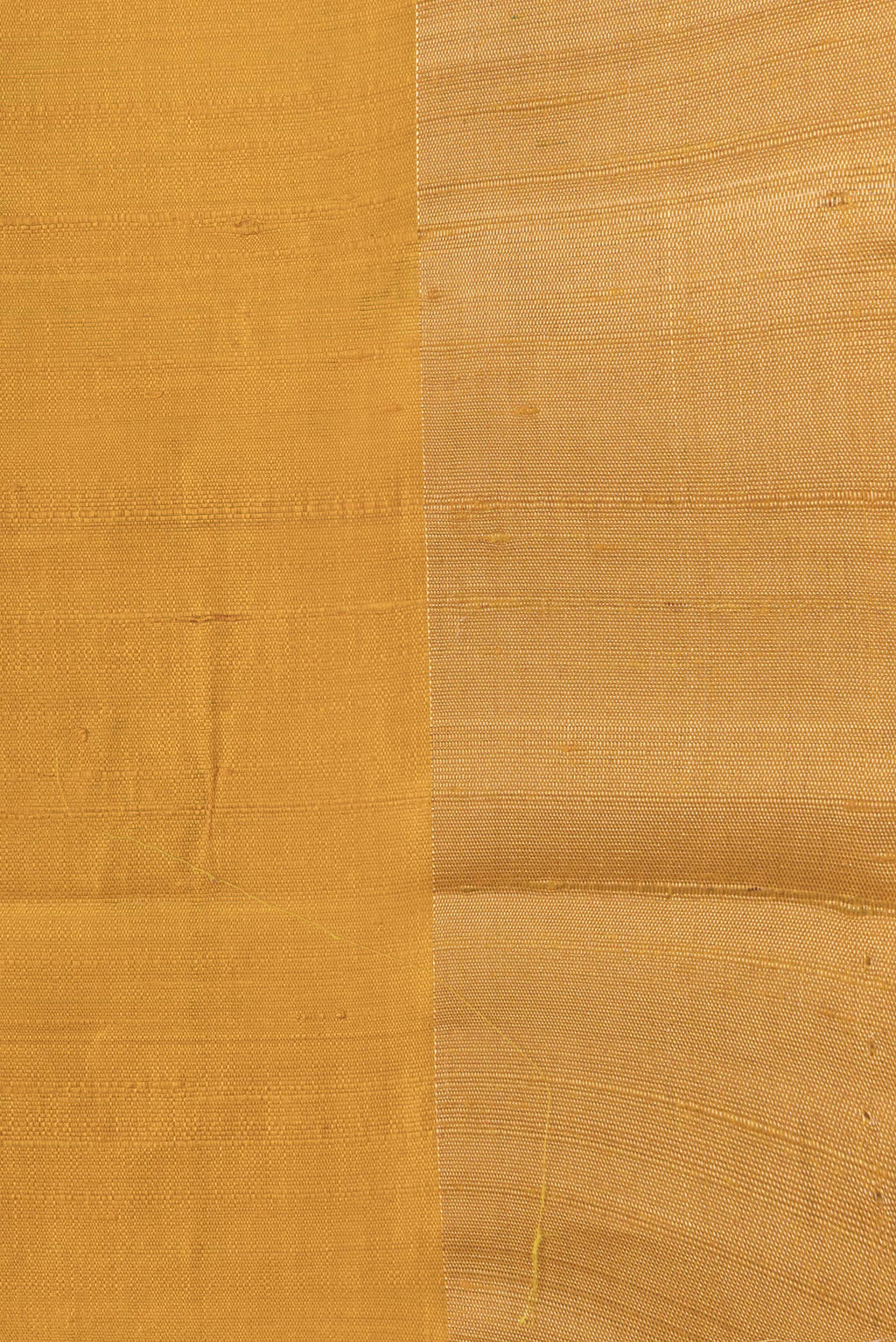 Border image of Mustard Dual Tone Raw Silk Saree with Plain Body and Fancy Border. 