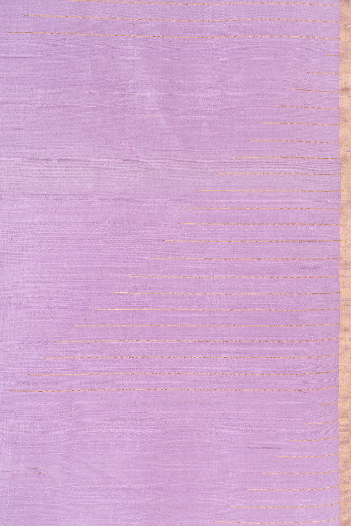 Border image of Lavender Dual Tone Raw Silk Saree with Zari Butta on the body and Zari Border. 