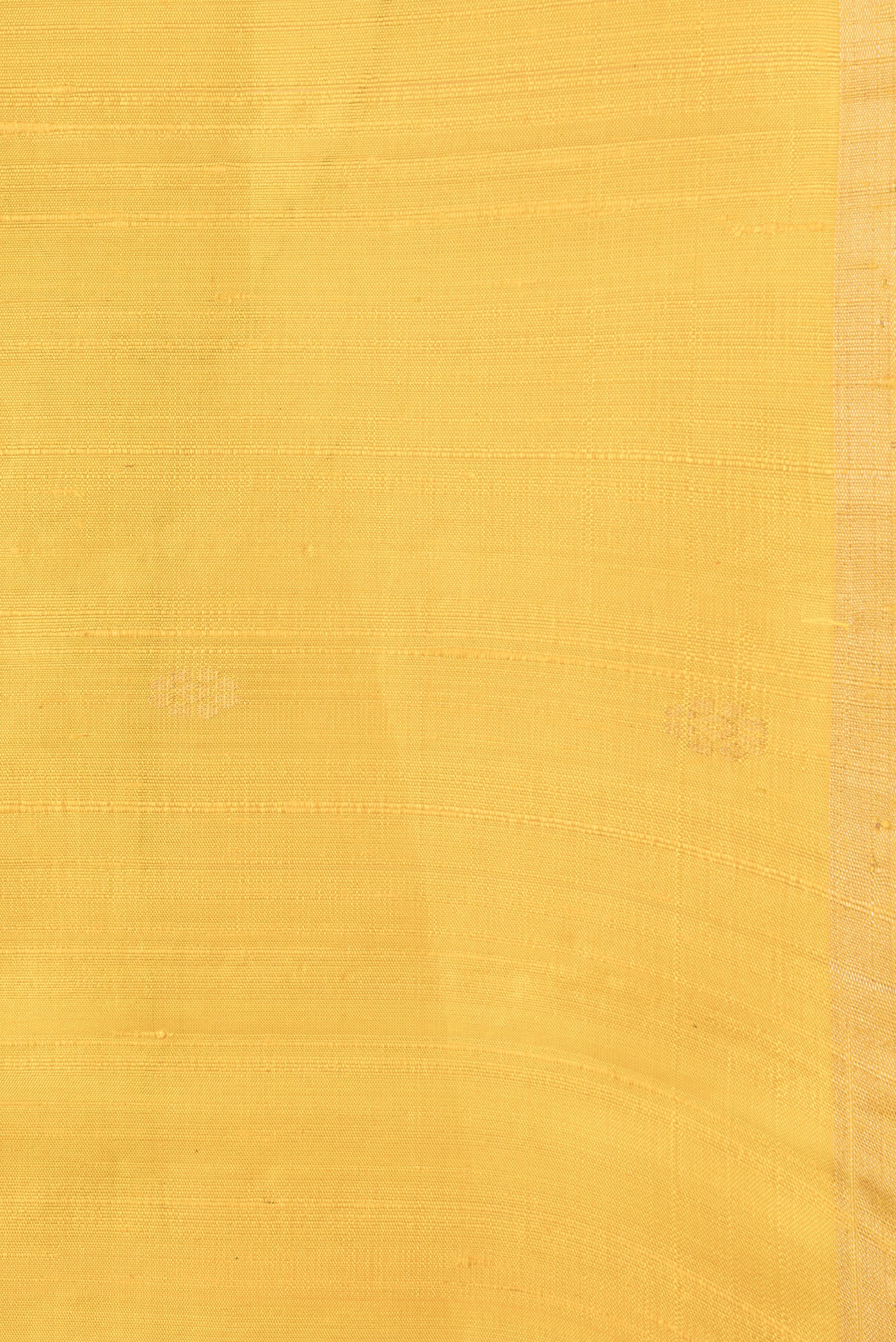 Border image of Yellow Dual Tone Raw Silk Saree with Zari Butta on the body and Thin Zari Line. 