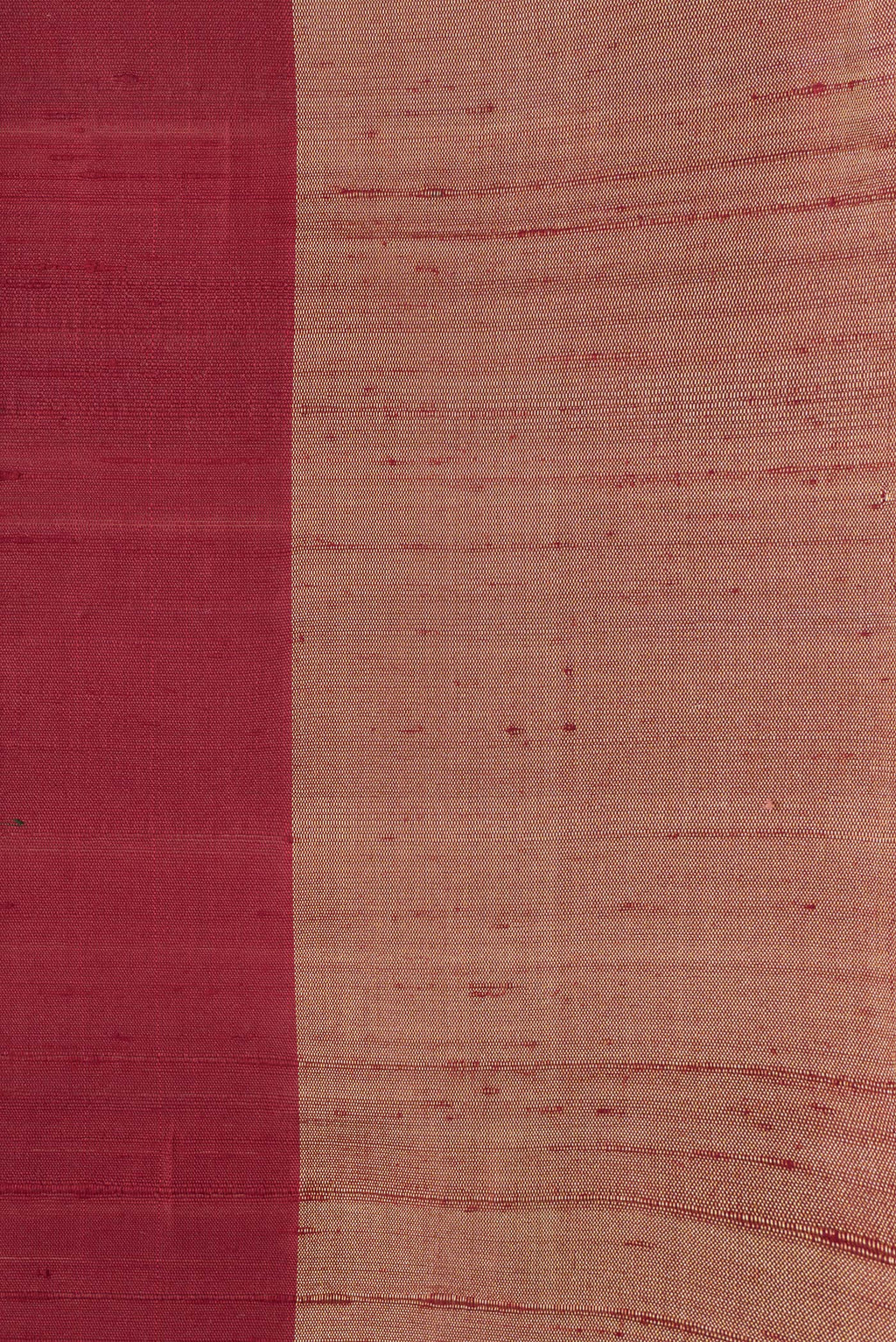 Border image of Maroon Dual Tone Raw Silk Saree with Plain Body and Zari Border. 