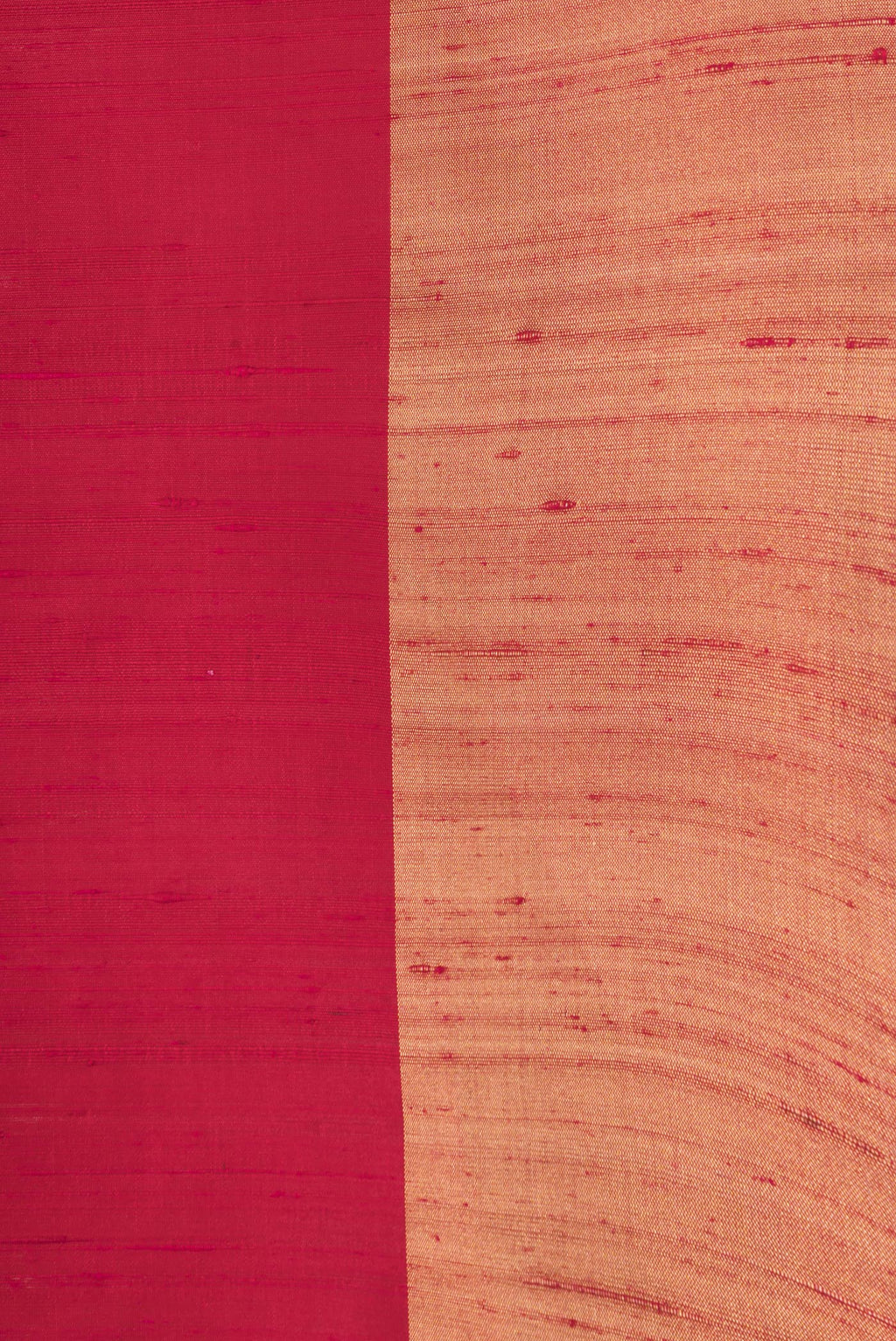 Border image of Dark Pink Dual Tone Raw Silk Saree with Plain Body and Zari Border. 
