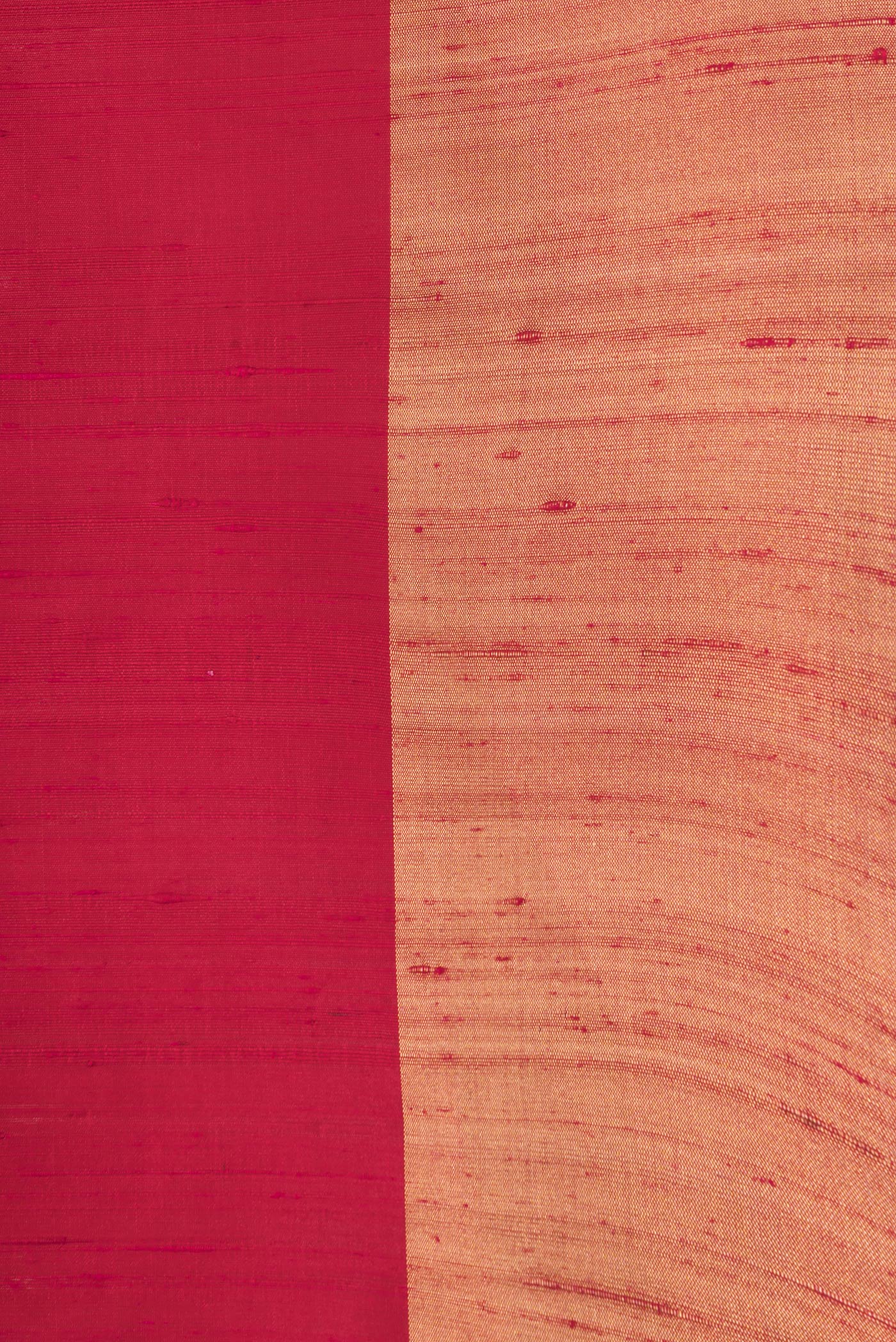 Border image of Dark Pink Dual Tone Raw Silk Saree with Plain Body and Zari Border. 