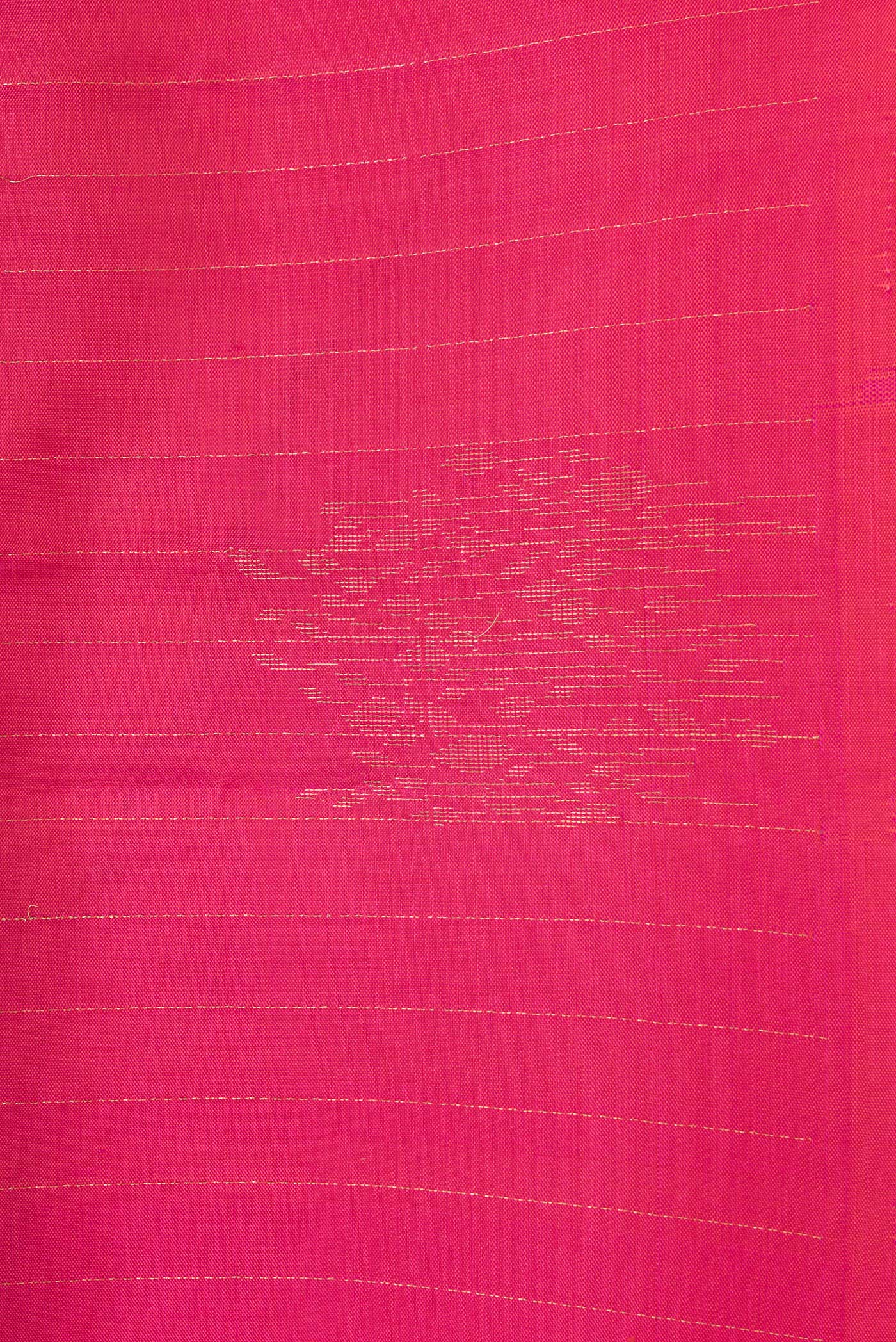 Border image of Pink Dual Tone Soft Silk Saree with Stripes on the body and Without Border. 