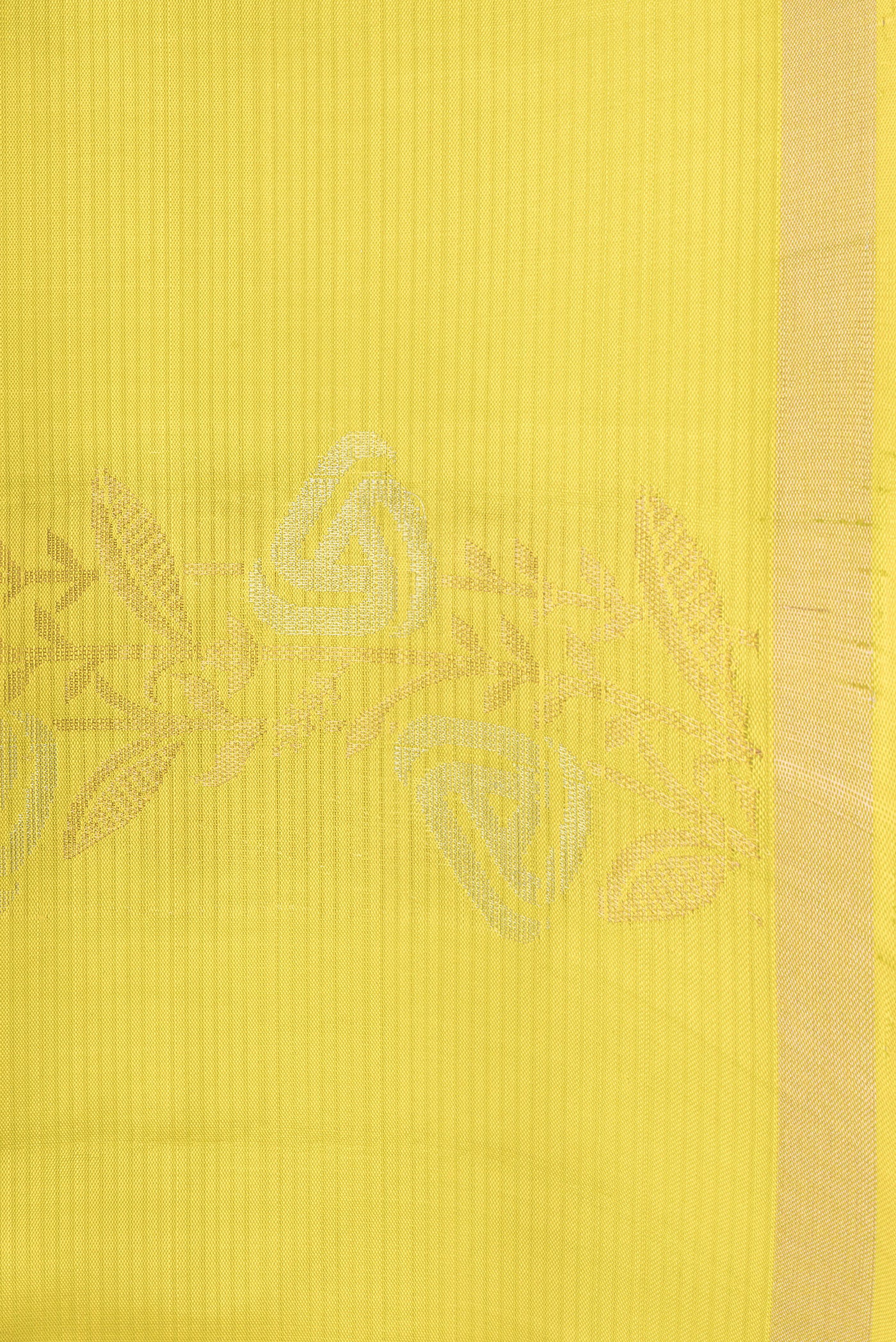 Border image of Parrot Green Dual Tone Soft Silk Saree with Zari Butta on the body and Zari Border. 