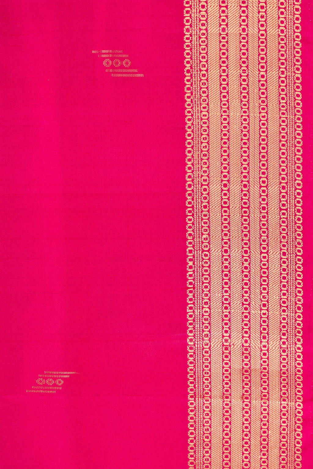 Border image of Pink Dual Tone Soft Silk Saree with Zari Butta on the body and Zari Border. 